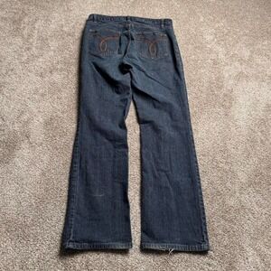 CALVIN KLEIN JEANS EMBROIDERED POCKET BOOTCUT DENIM